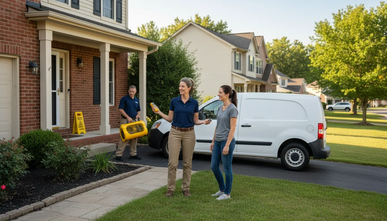 Water restoration image for Home Water Damage Repair in Falls City, TX